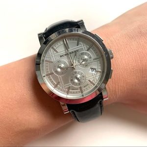 Burberry 40mm stainless steel watch